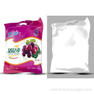 Printed Die Cut Handle Food Pouch Packaging Bag With Tear L